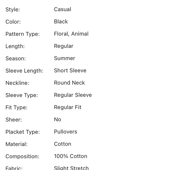 SHEIN medium tee, black - Picture 4 of 4